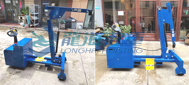 配重式全電動液壓小吊機(jī)實物圖